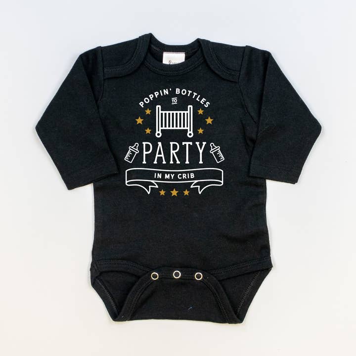 Poppin' Bottles | Baby New Year Bodysuit for wholesale by Cuddle Sleep Dream