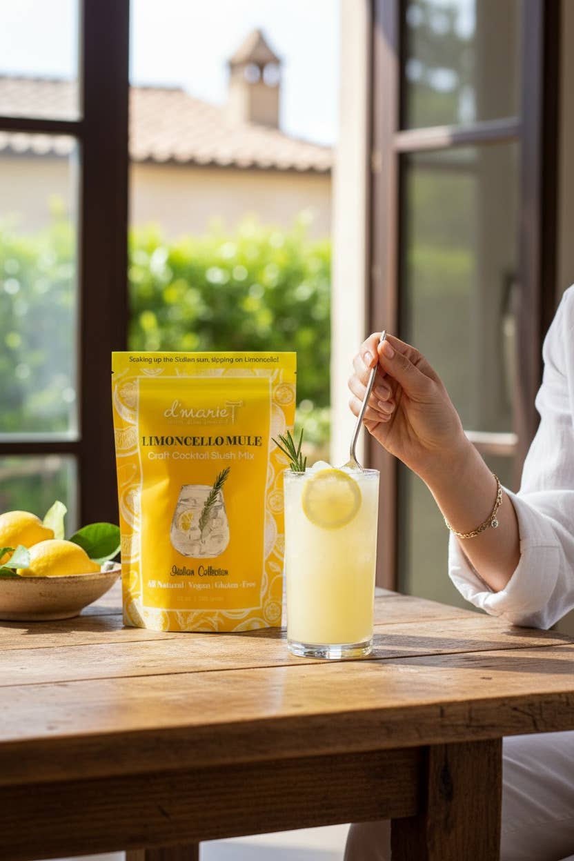 d'marie inc. - Wholesale Cocktailmix/siroop - Limoncello Mule Cocktail - Klaar-om-te-bevriezen Cocktail