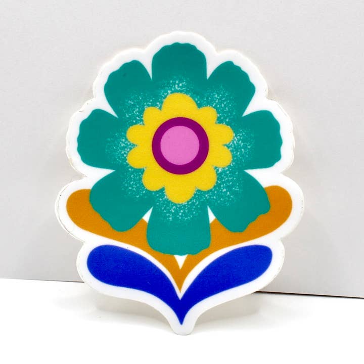 Autocolante Floral Flower Power por atacado de Crowded Cat Studio