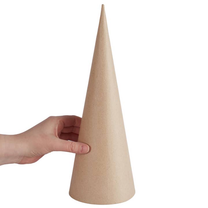 Factory Direct Craft - Wholesale Craft Supplies - 13-3/4" H x 5" Dia -Paper Mache Craft Cones with Open Bottom