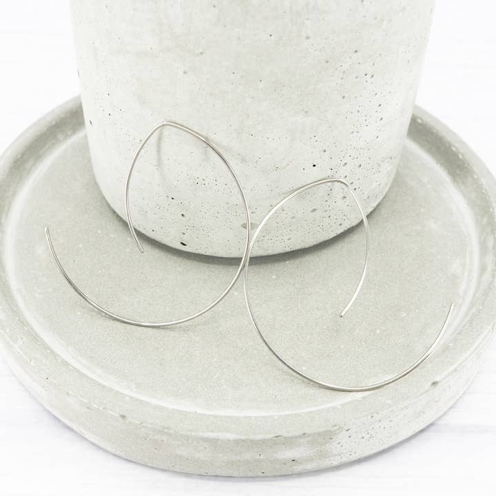 1.6 inch Titanium open hoop earrings for wholesale by MadebyJenWren