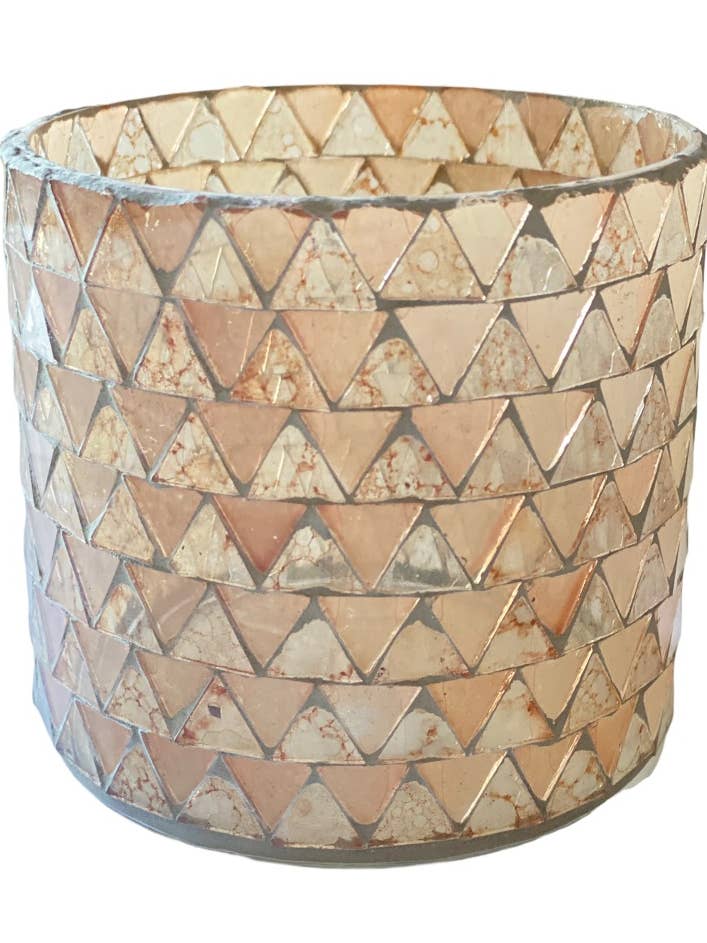 *VENTE* Photophore mosaïque WEL145 pour la vente par De Weldaad Authentic Interior