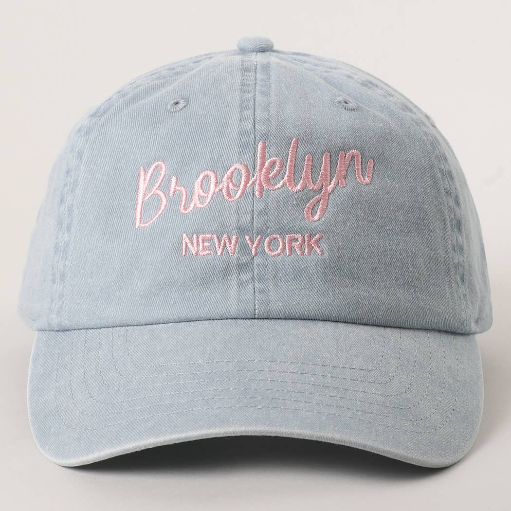 Fashion City – Boné de beisebol - Unissexo por atacado – Chapéu Lavado com Pigmento Personalizado – Bordado de Cidade e Estado9