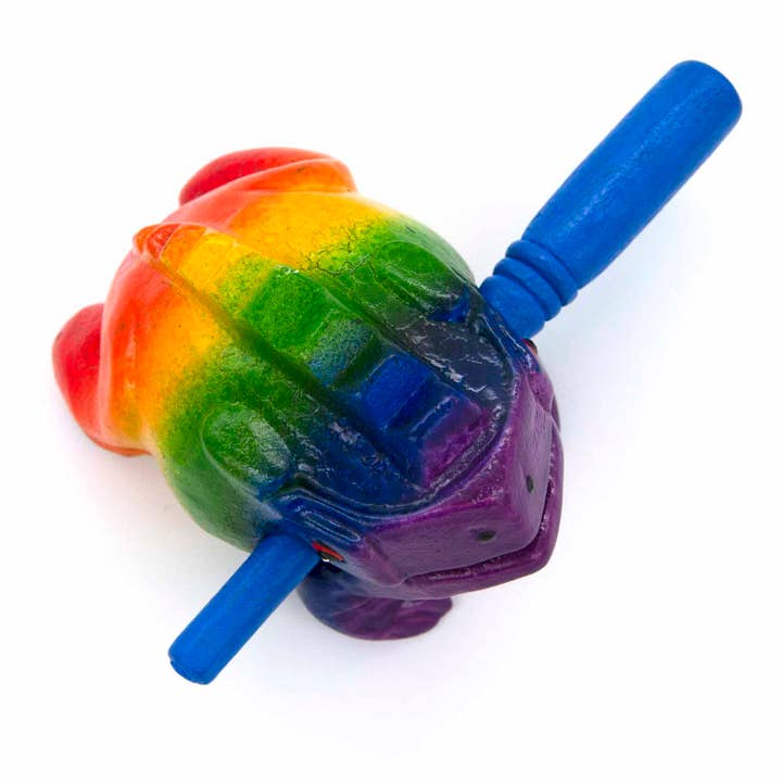 Siesta – wholesale Musical toy – Kids & baby – Rainbow Croaking Frog Guiro4