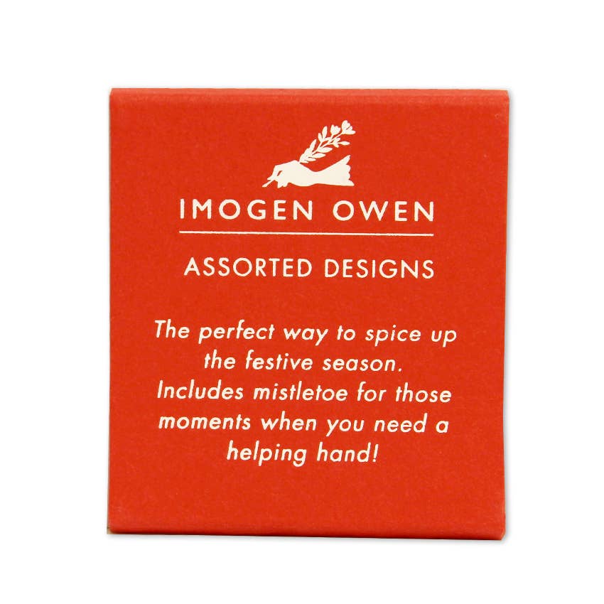 IMOGEN OWEN – wholesale Stationery/notecard set – A LITTLE FESTIVE SPICE - HOLIDAY MATCHBOOK1