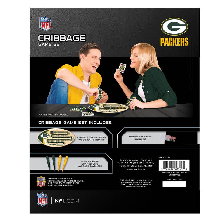 Masterpieces Puzzles - Wholesale Board Game - Green Bay Packers Cribbage2