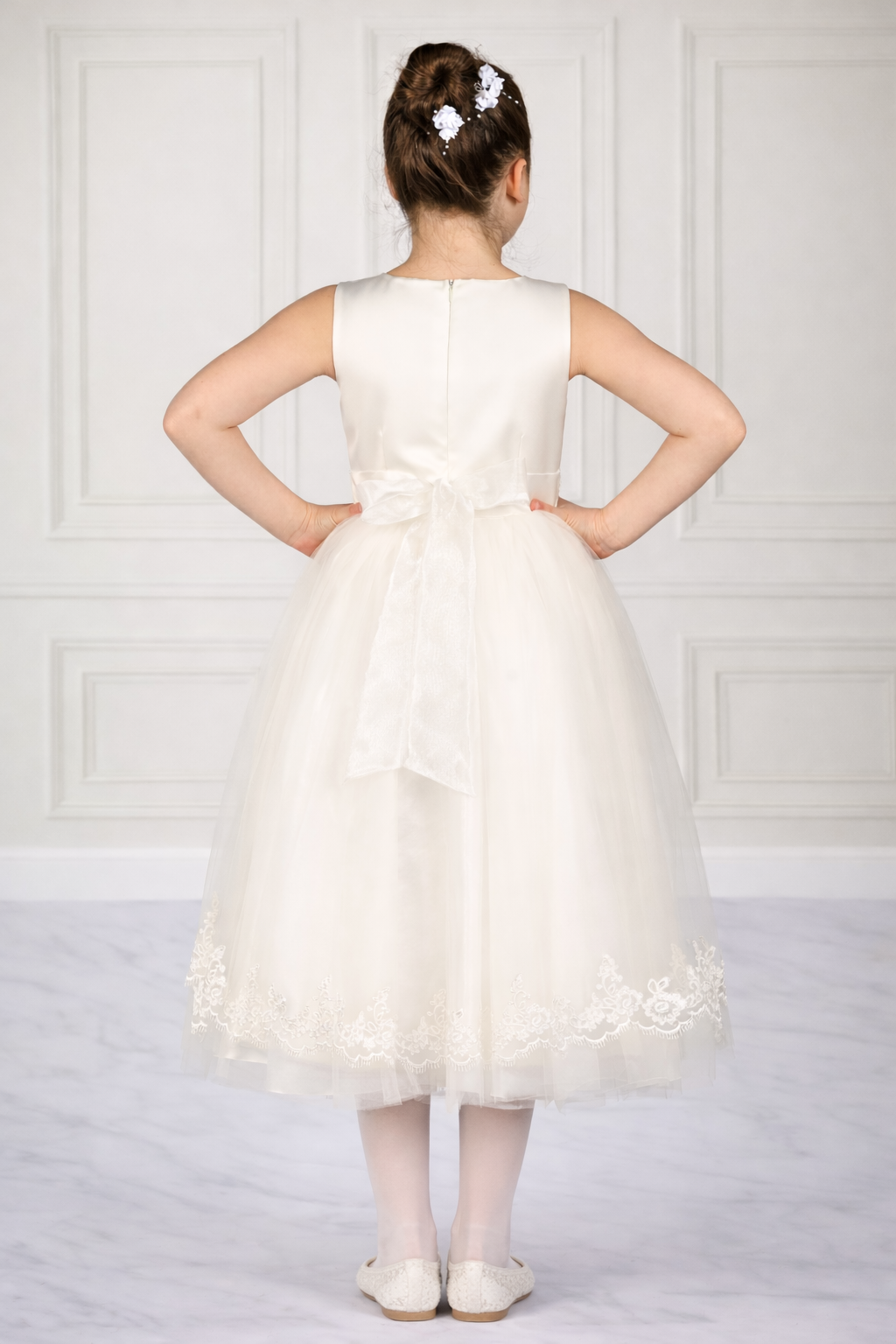 Bajabella - Wholesale Jurk - Kinderen - Bloemenmeisjesjurk en communiejurk voor baby's en peuters3