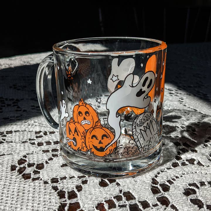 Meagan Meli Illustration - Wholesale Coffee Mug - Hallowe'en Spree Vintage Inspired Mug5