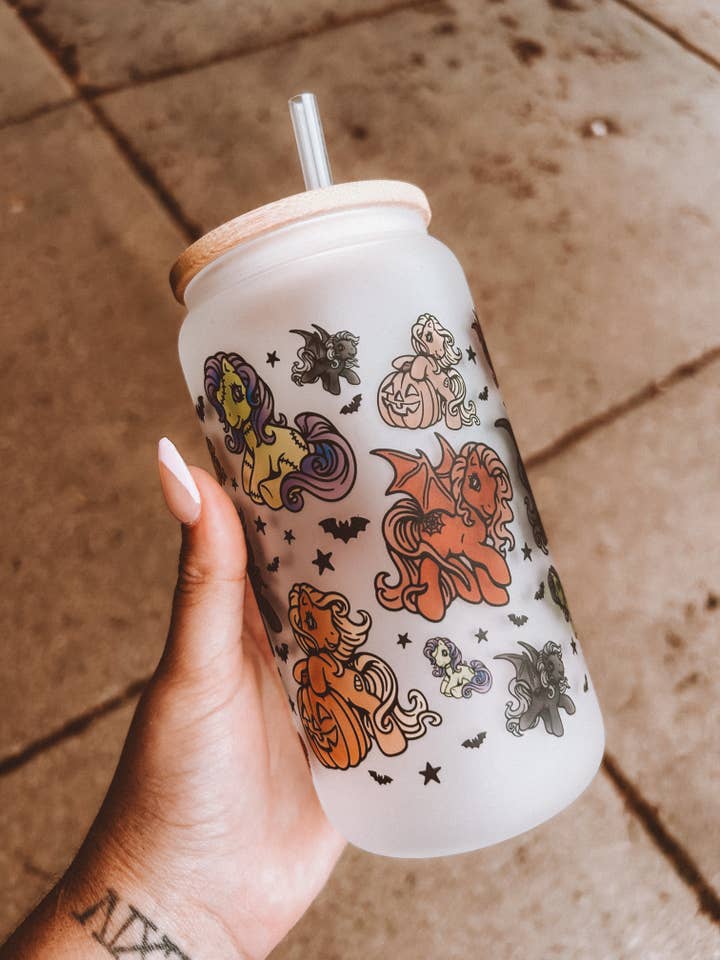 My Little pony spooky glass tumbler for wholesale by NOT YOUR AVERAGE BABE CO
