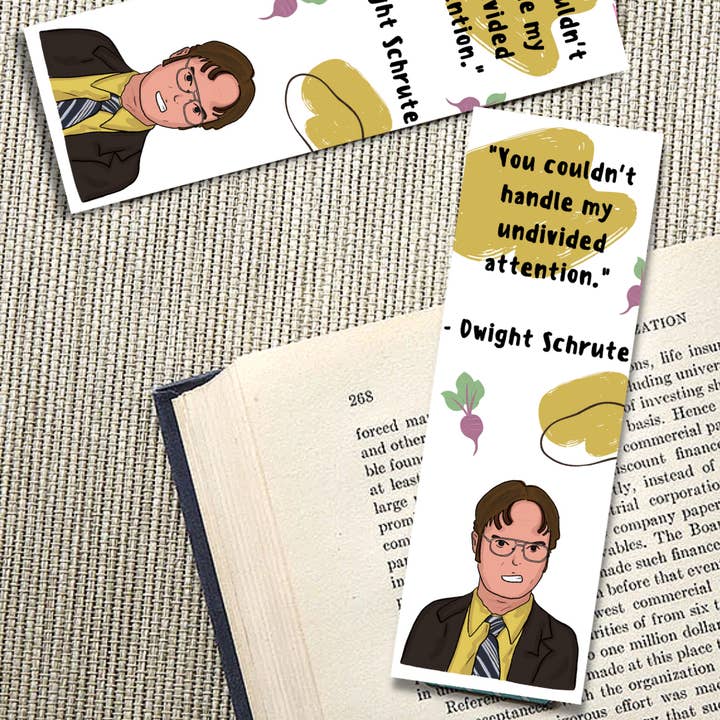 Art'oholic - Wholesale Bookmark - The Office TV Show Bookmarks | Dwight Schrute, Beets, Bears