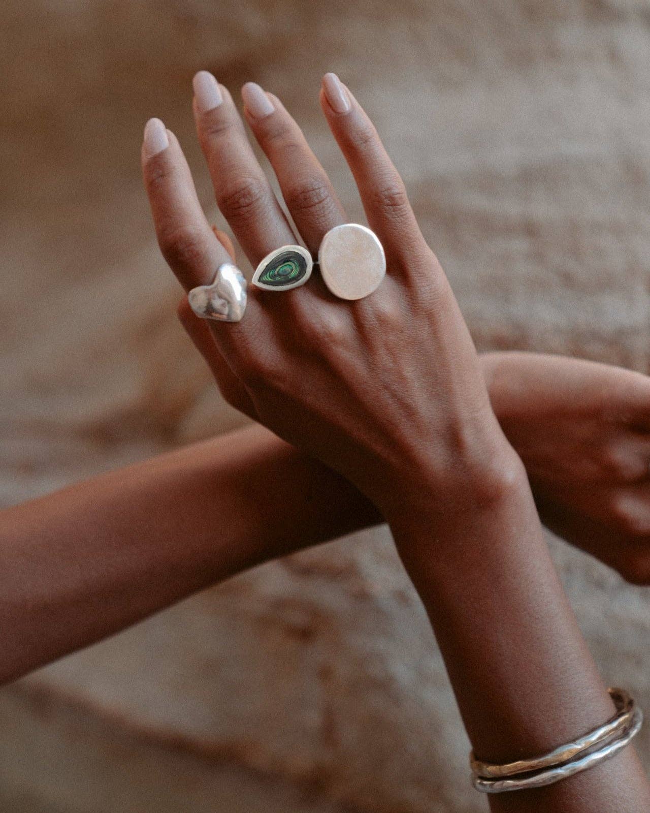 Dea Dia - Wholesale Signet Ring - Eros Silver Heart Signet Ring5