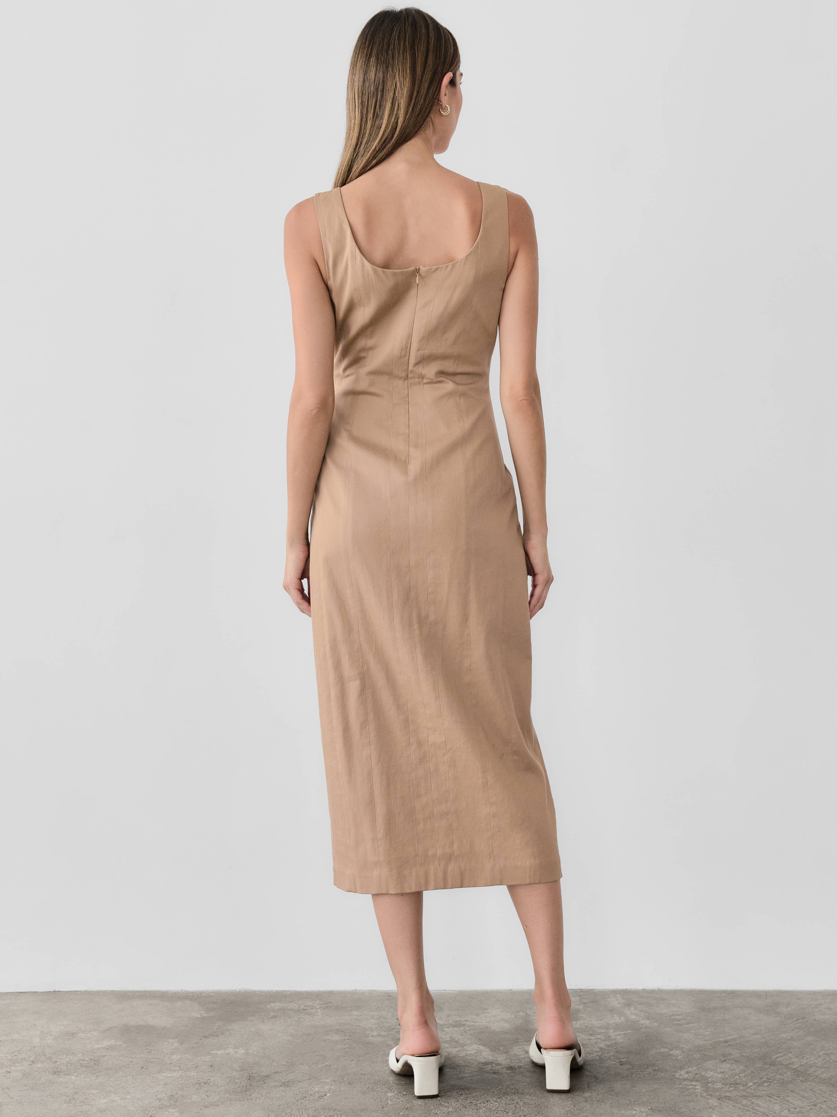 MOD REF - Wholesale Dress - Women's - The Lyra Dress | Sleek Paneled Bodycon Dress12