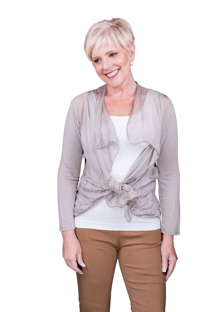 TINA Stephens Italy/Tees By Tina – wholesale Wrap – Women's – Ansley Silk Front Tie Wrap (BQ233)8