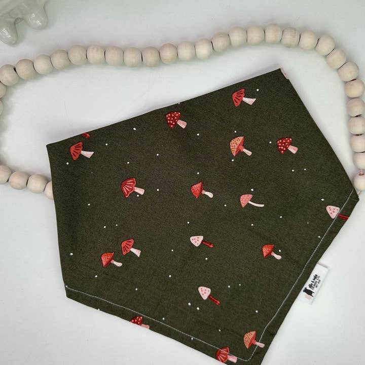 Mushroom Dog Bandana for wholesale by Ellie and Nala Design Co.