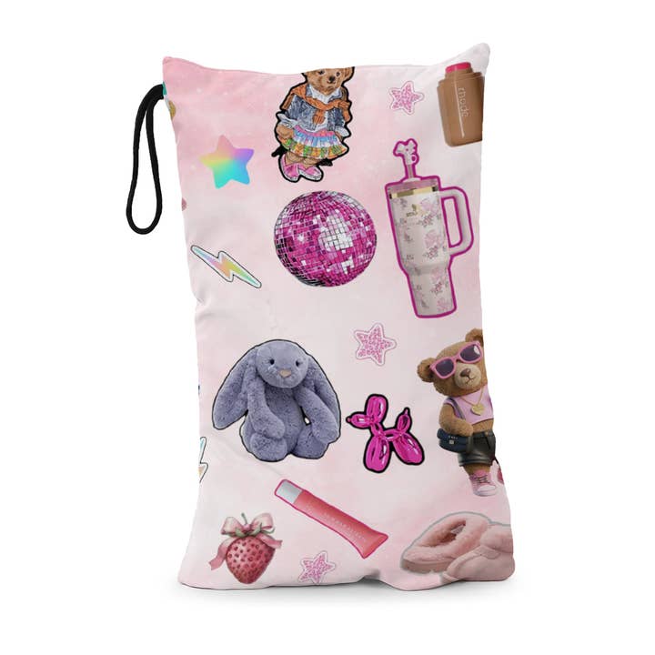 Kids Mesh Sock Bag for Camp | Fun Camp Laundry Organizer #15 for wholesale by Gilbin