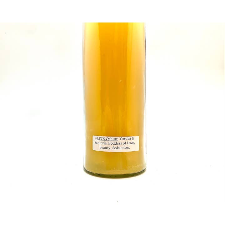 Ceridwen’s - Wholesale Jar/Filled Candle - Oshun Glitter Candle - Love, Joy, Abundance, Orisha2