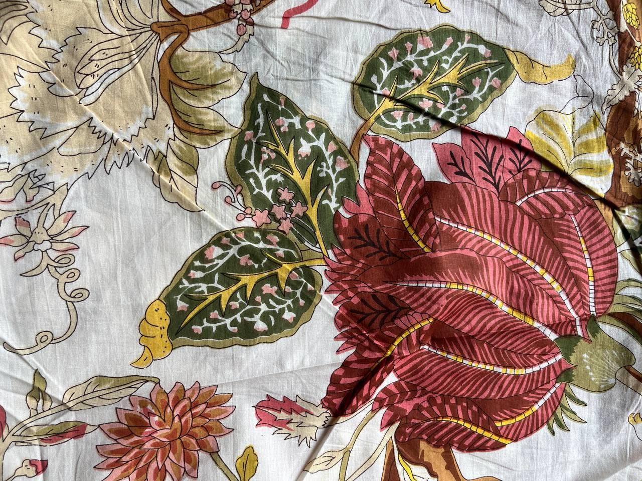 Bhawana Handicrafts - Venta al por mayor Pinturas para tela - Tela de algodón estampada a mano india con estampado tradicional 1