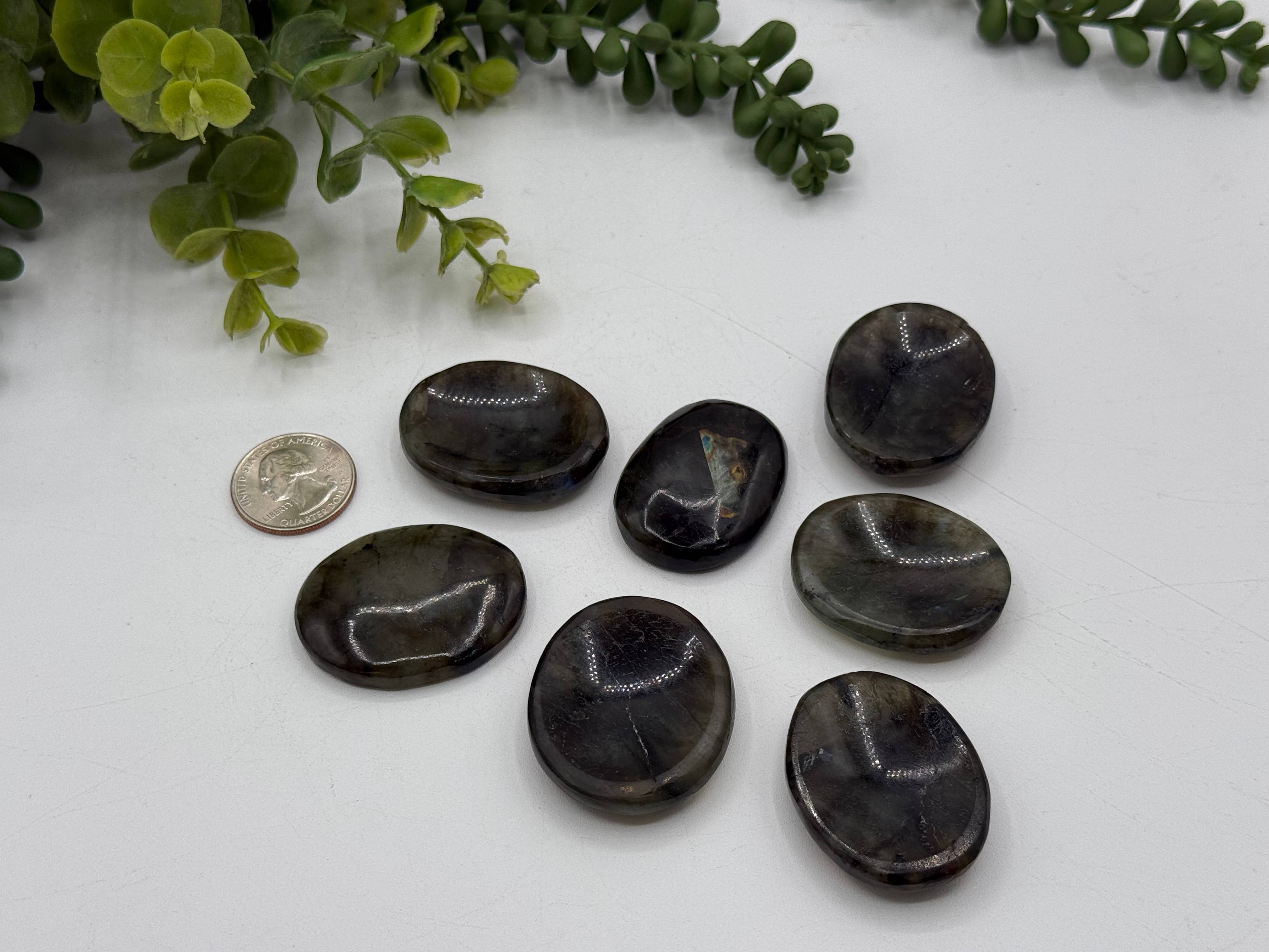 Meraki Gemstones – Pedra/cristal espiritual por atacado – Pedra da Preocupação de Labradorita 40x30x8 mm (1 peça)1