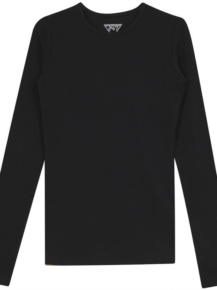 T-shirt med lång ärm och rund hals för dam för wholesale av Hush.Shop