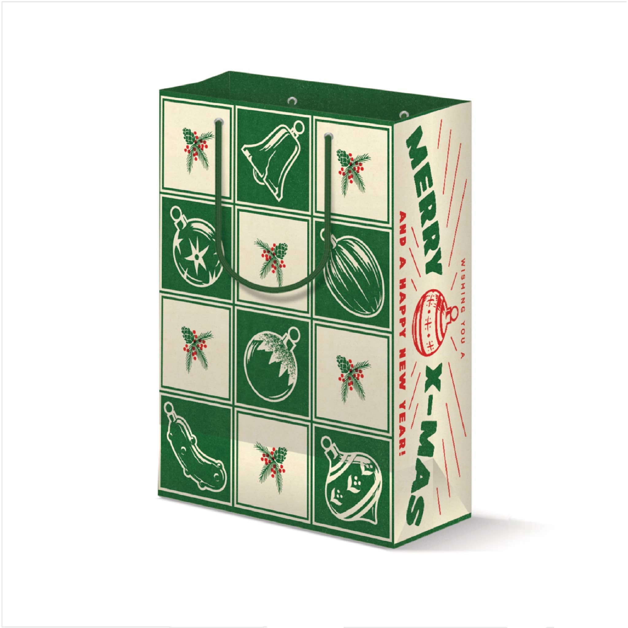 Wallflower Paper & Party - Wholesale Gift Bag - Holiday Ornament Gift Bag1