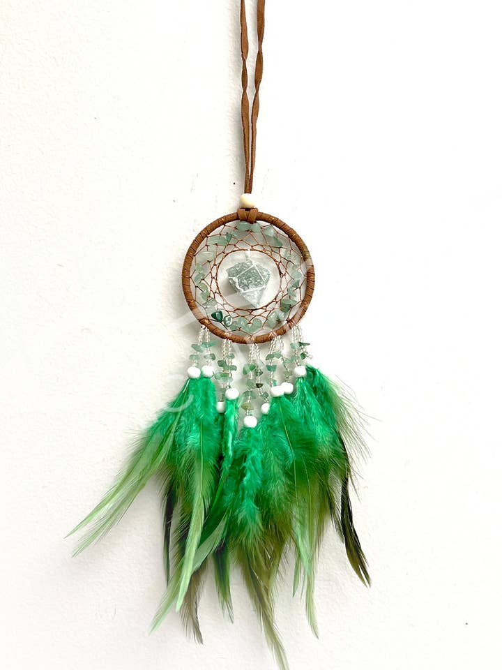 (PC)DREAMCATCHER - CHIPS & ROUGH GREEN AVENTURINE WITH for wholesale by Oceanic Linkways Inc