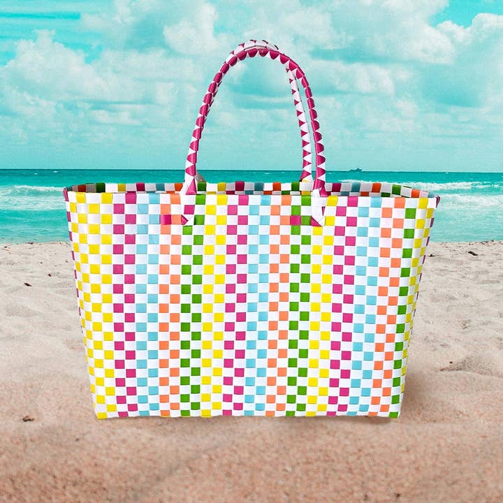 Sensibling Corp. – wholesale Tote bag – Women's – Basket Weave Oversized Tote Bag / Shoulder Bag