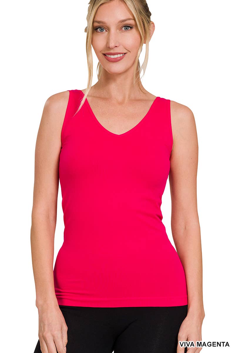 42POPS – wholesale Tank top – Women′s – .V-neck/U-neck Seamless Tank7
