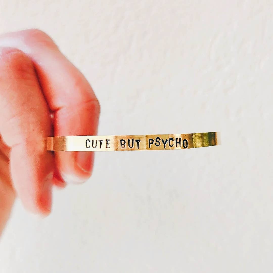 Loti jewels - Wholesale Cuff Bracelet - SUPER SLIM BRASS BRACELET WITH ENGRAVING2