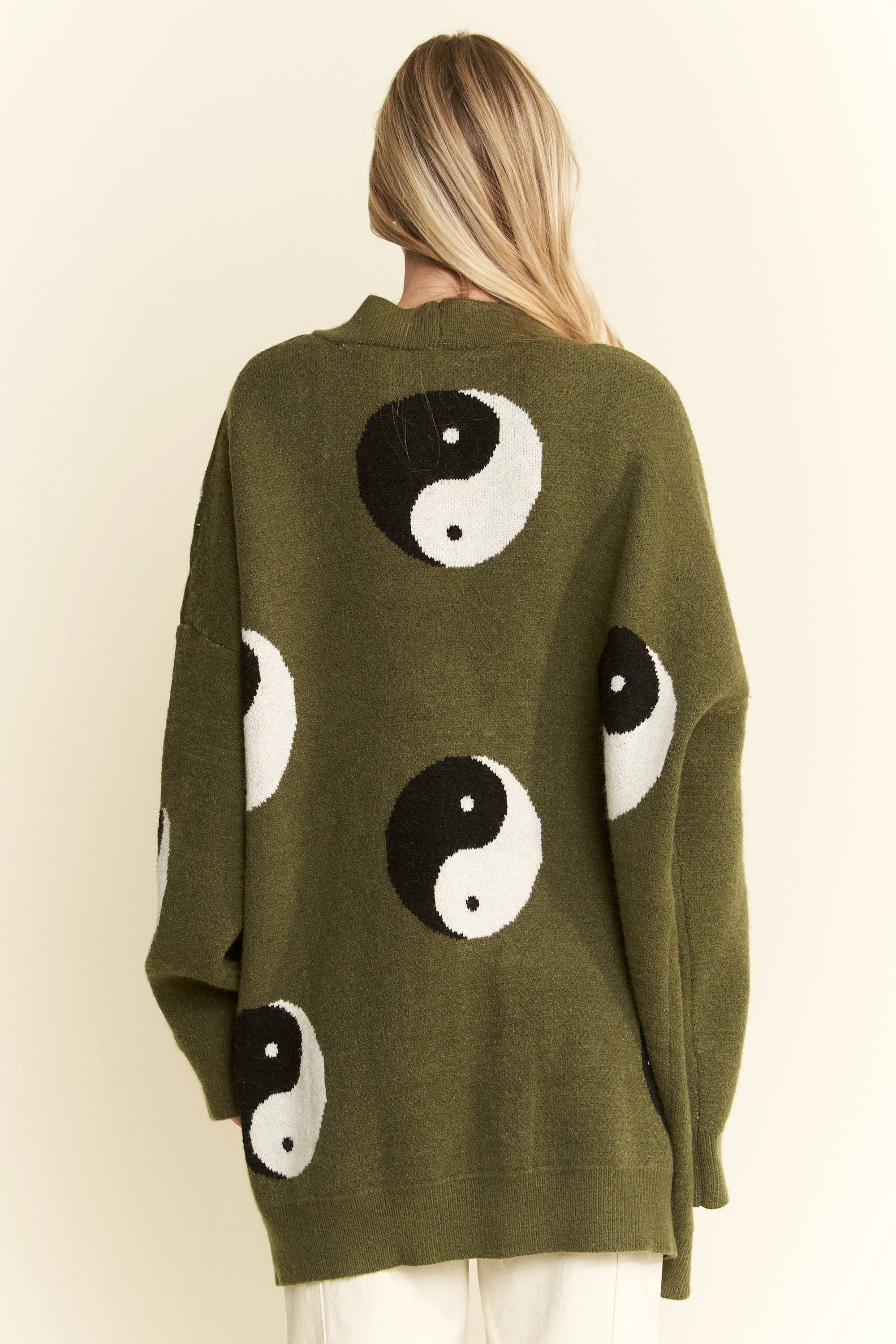 JADE BY JANE - Wholesale Cardigan - Women's - PLUS SIZE OVER SIZED YIN YANG CARDIGAN10