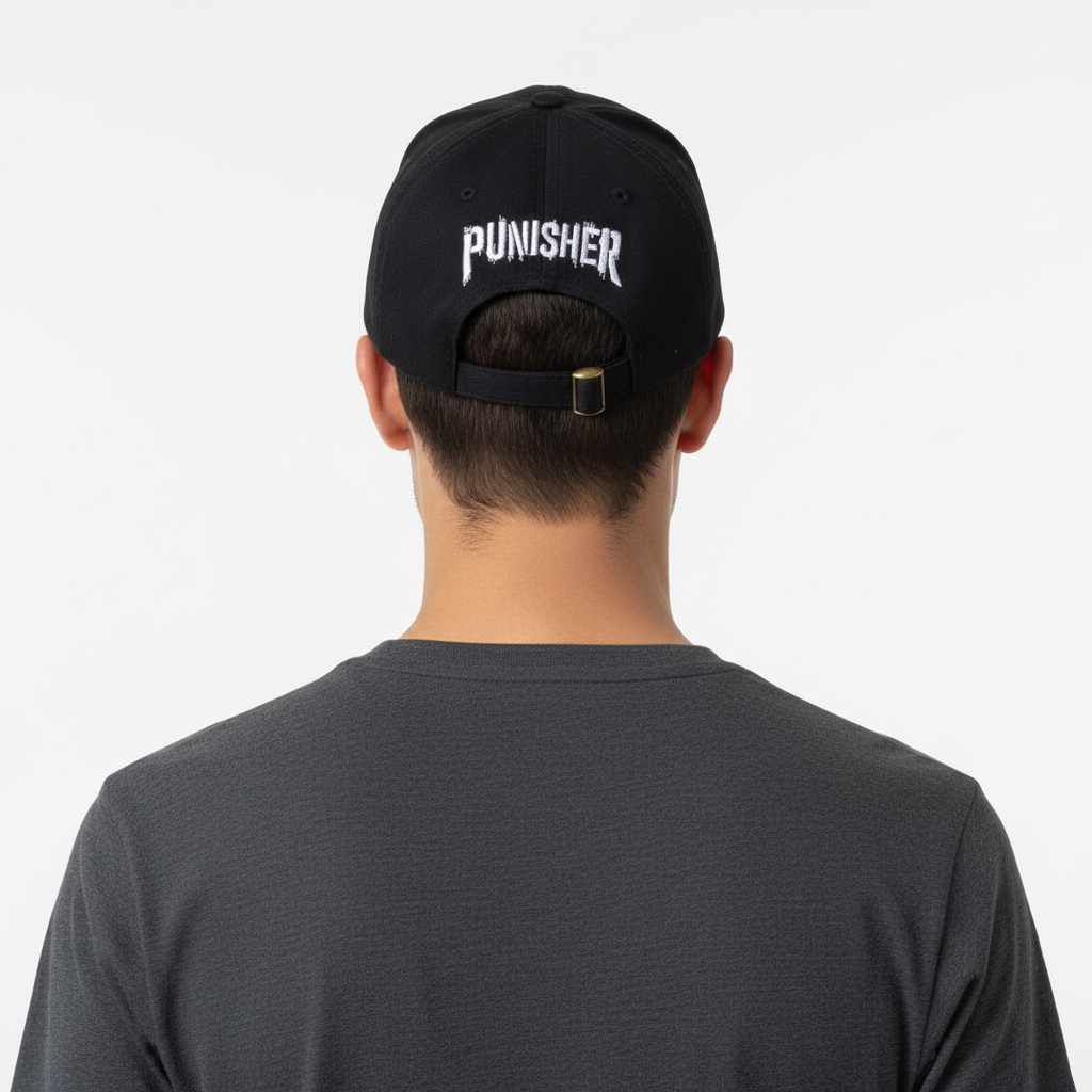 COTTON DIVISION - Vente Casquette de baseball – unisexe - Casquette Marvel The Punisher - Grungy Punisher1