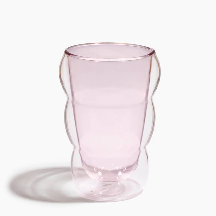 Poketo - Wholesale Drinking Glass/Cup - Double Wall Wavy Cup