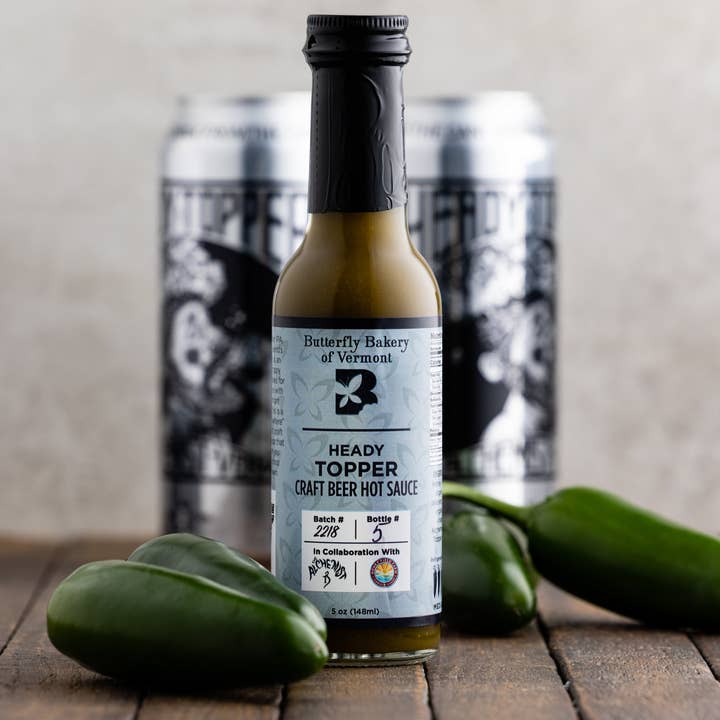 Butterfly Bakery of Vermont - Wholesale Hot Sauce - Heady Topper Hot Sauce 5oz