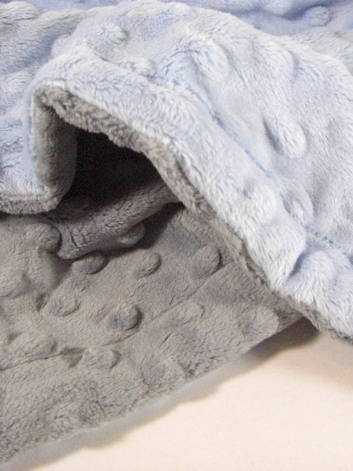 Personalized Minky Dot Baby Blanket - Choose Secondary Color for wholesale by Minkee Baby Gifts