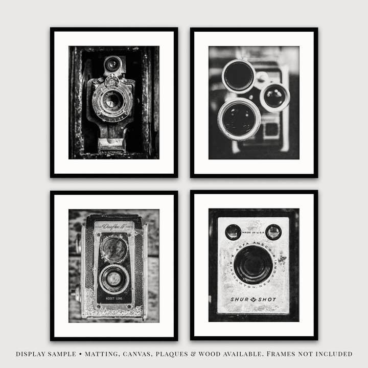 Lisa Russo Fine Art - Wholesale Gallery Wall Set - Vintage Cameras | Art Prints Set of 41
