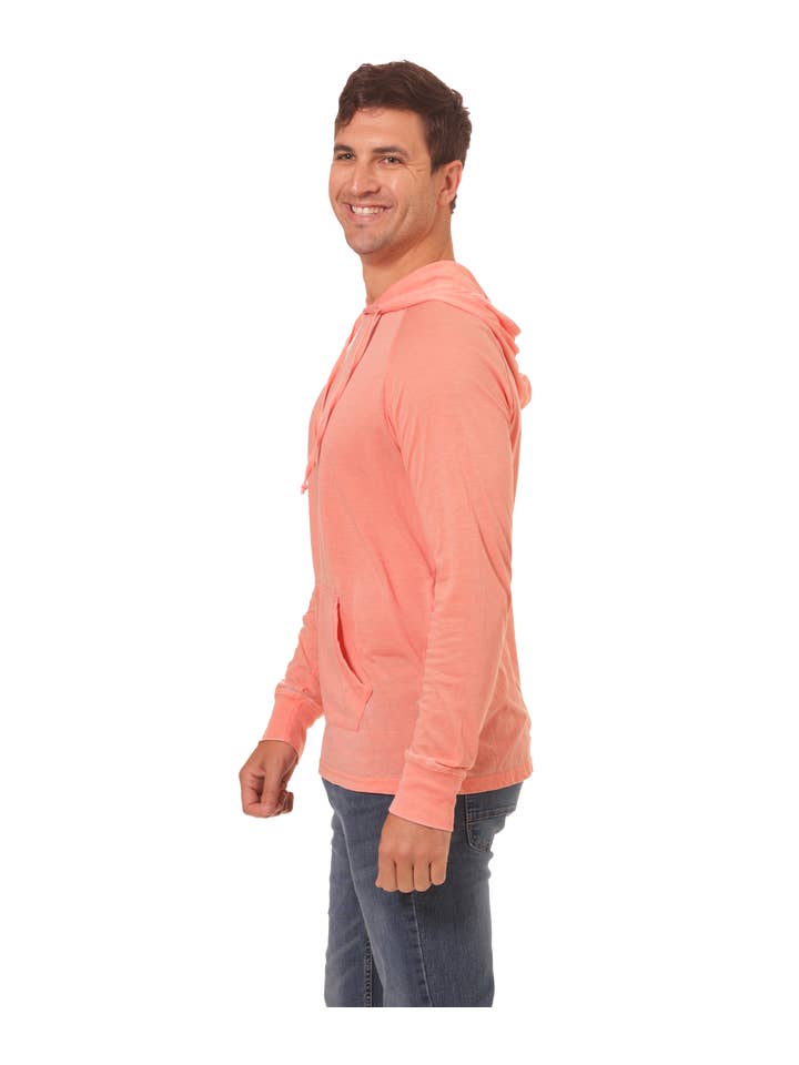 U.S. Apparel - Wholesale Hoodie – Women's - Unisex Fit Jersey Hoodie - Light Garment Burnout Raglan8