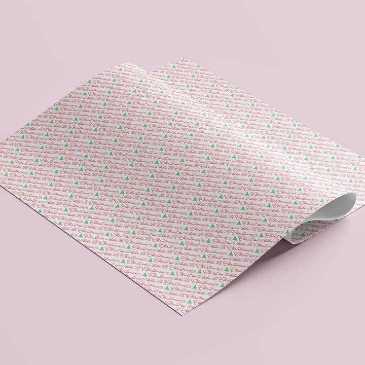 Sweary Card Lady - Wholesale Flat Wrap - Christ on a Bike It’s Christmas Gift Wrap - Flat Sheet3