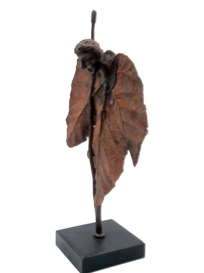 Bronze Einfaches Blatt 45 cm braun Nr. 2 für den Großhandel von Lafi Bala