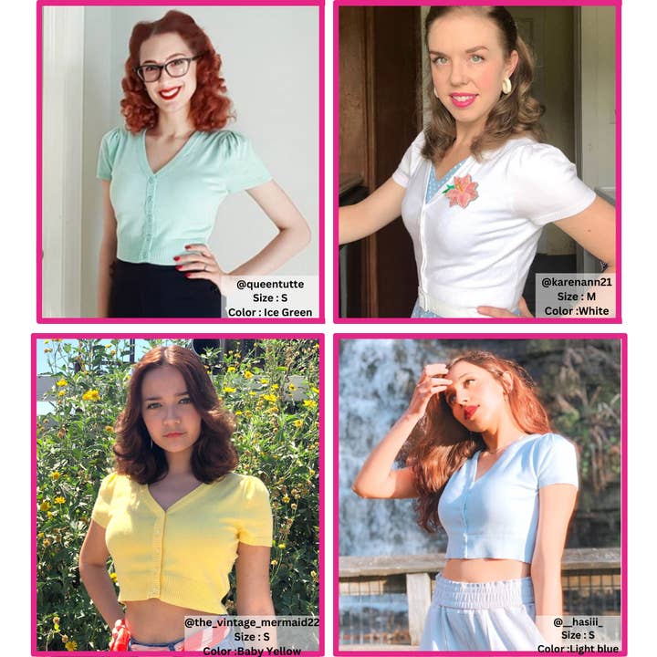 Mak - Vente Cardigan – femme - Cardigan boléro court à manches courtes bouffantes et col en V HB213762