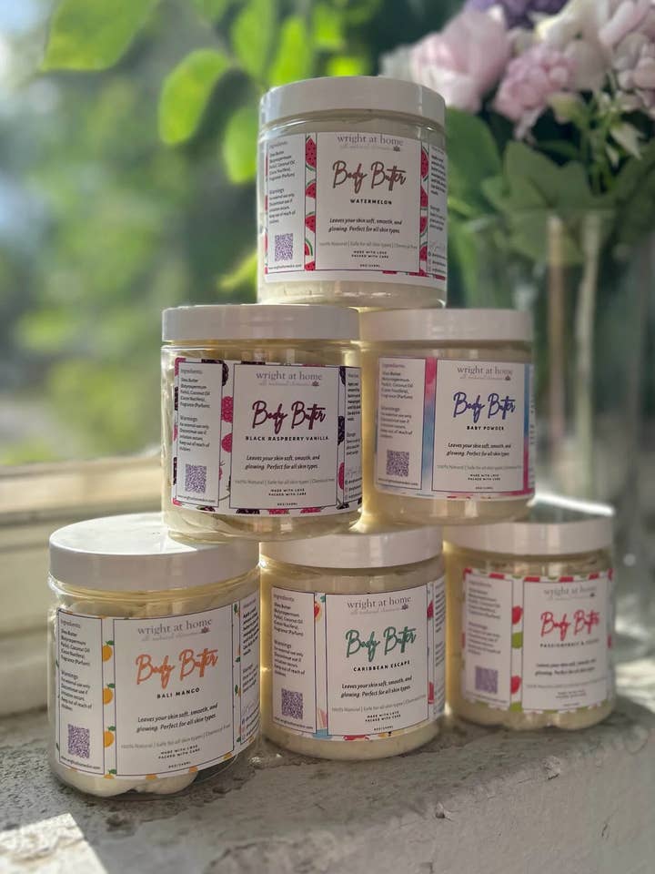 Gepeitschte Körperbutter für den Großhandel von Wright at Home Skin