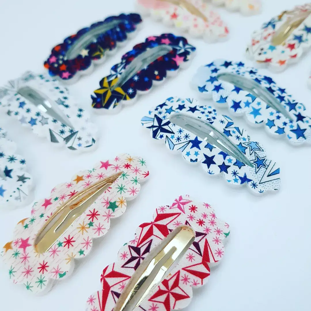 The Blossom Tree House – wholesale Hair clip – Child – Liberty of London fabric hair clips4