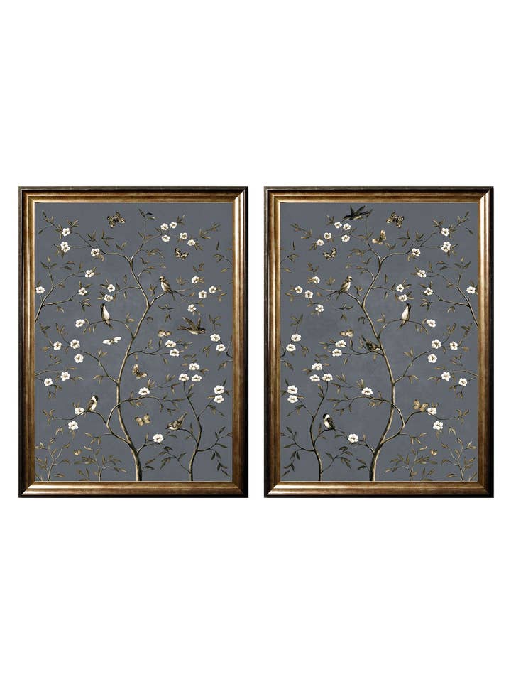 Tree of Life Grey Set of 2 for wholesale by T A Interiors Wall Art & Mirrors