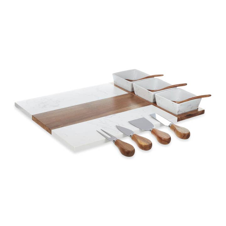 MakerFlo - Wholesale Cheese Board - Marble Charcuterie Board18