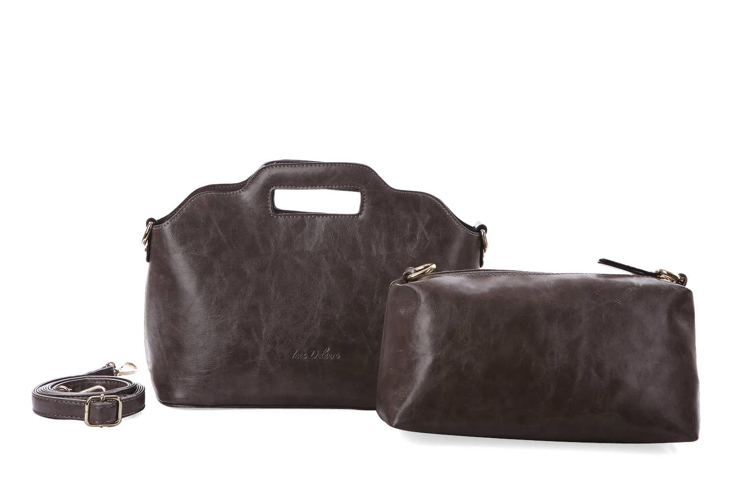 INES DELAURE – wholesale Top handle bag – women's – “Two in one” handbag27