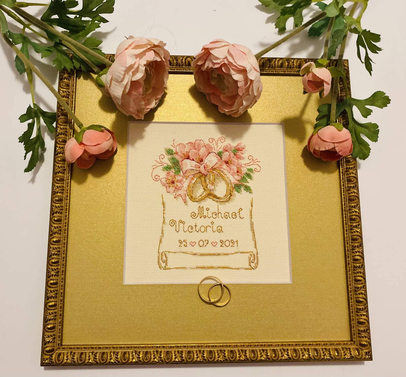 RIOLIS - Vendita all'ingrosso Attrezzatura per ricamo/punto croce - Kit Punto Croce di Riolis 1926 Fedi Nuziali3