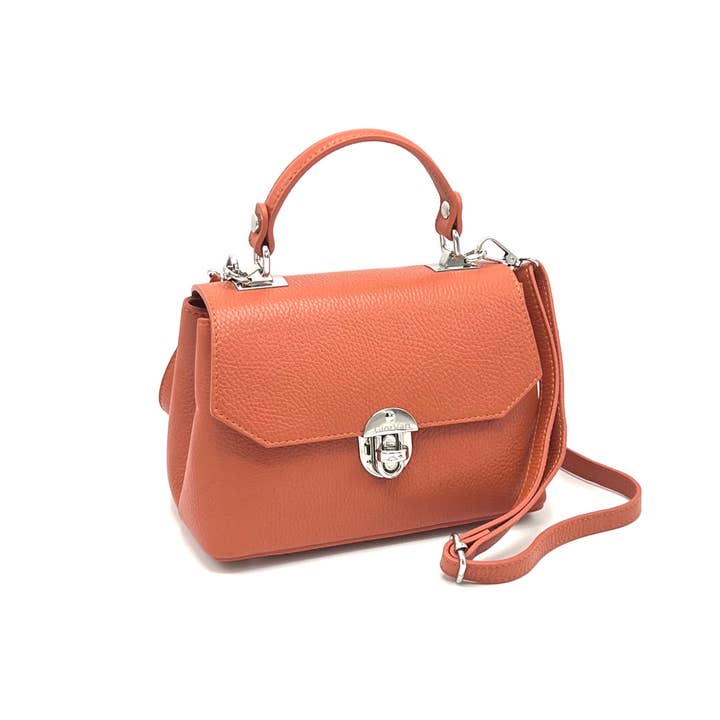Genuine leather shoulder bag, Made in Italy, art. 112432GV for wholesale by Suie Valentini srl