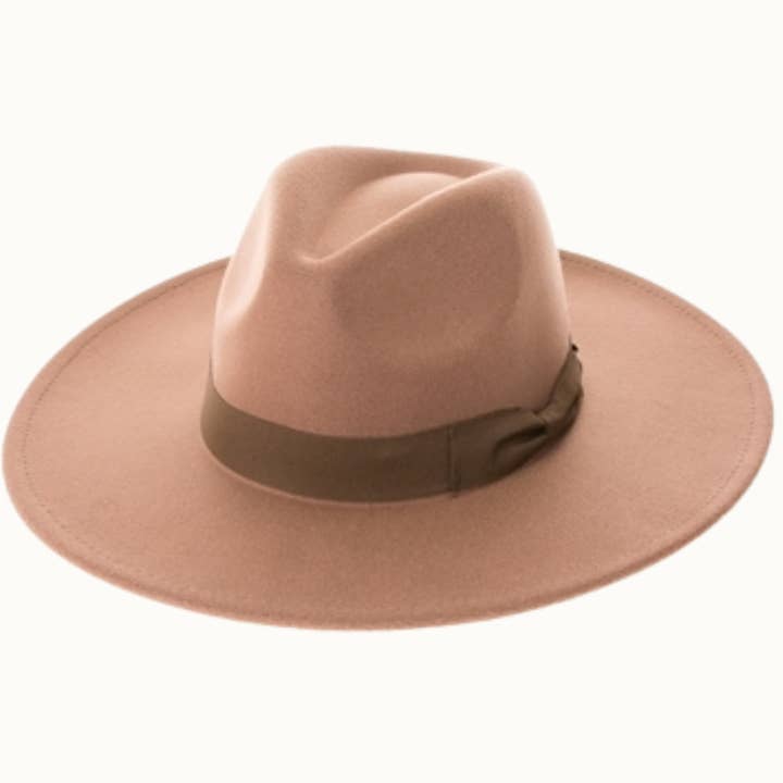 Olive & Pique - Wholesale Fedora - Women's - Structured Wide Brim Rancher in Vegan Felt, Adjustable7