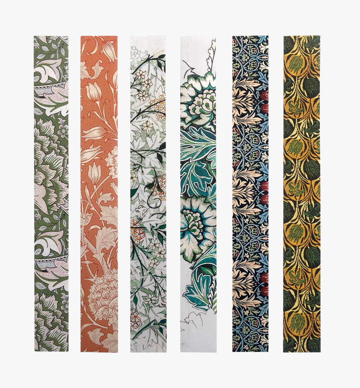 Artistry Cards - Wholesale Sticker - Set of William Morris Floral Design Sticker Tape Strips3