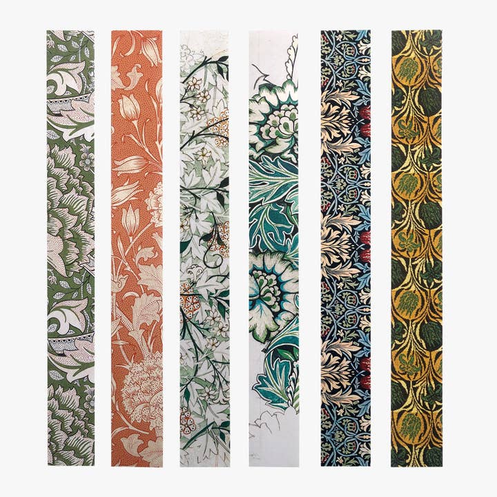 Artistry Cards - Wholesale Sticker - Set of William Morris Floral Design Sticker Tape Strips3