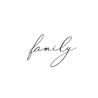 Family Temporary Tattoo, Pack of 5 for wholesale by Sioou