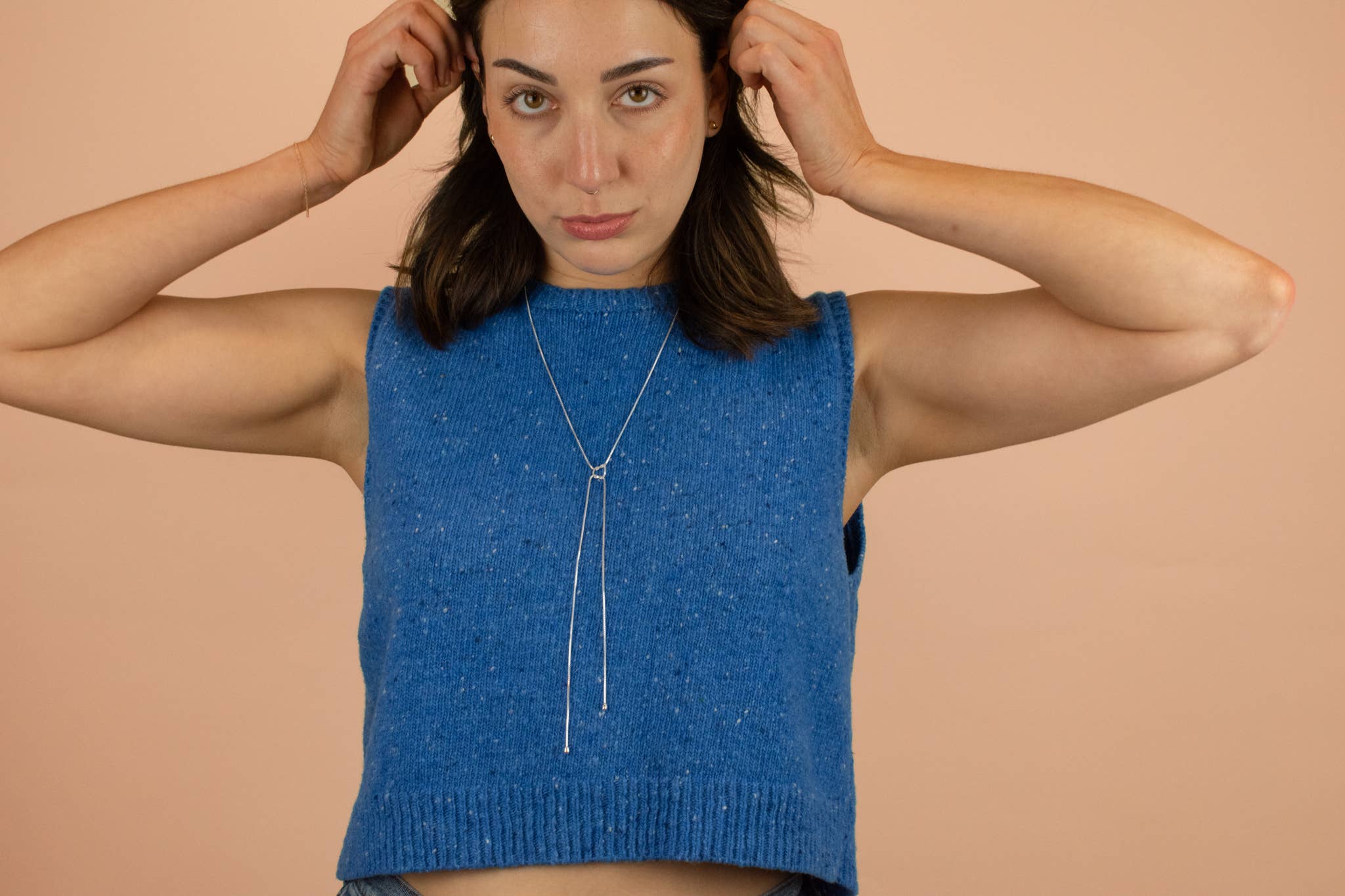 Cold Gold - Wholesale Y-Neck/Lariat Necklace - The Infinity Bolo Necklace in Sterling Silver10